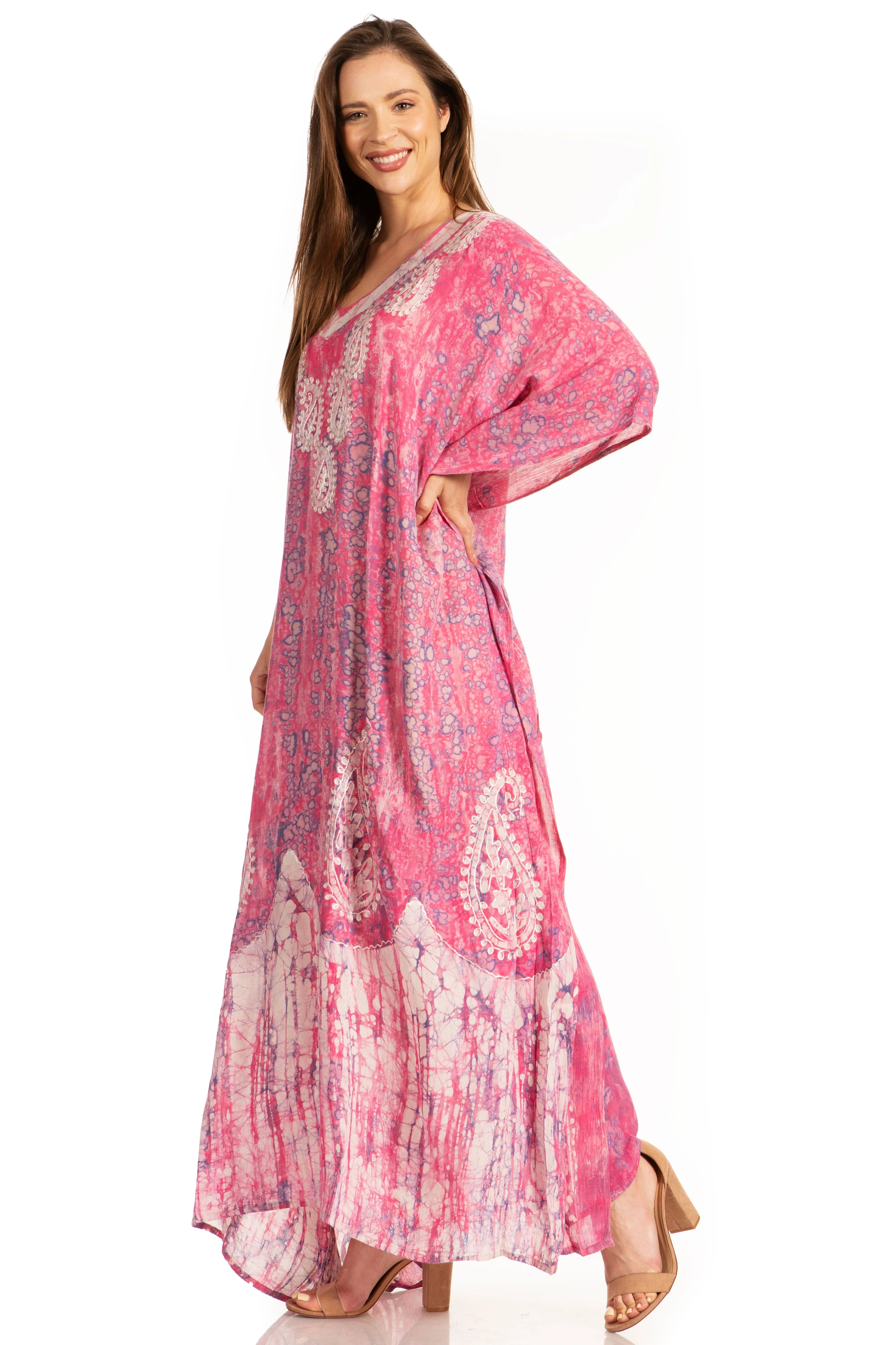 Sakkas Tacy Women's Boho Summer Maxi Dress for Casual or Lounge Wear - Image 95