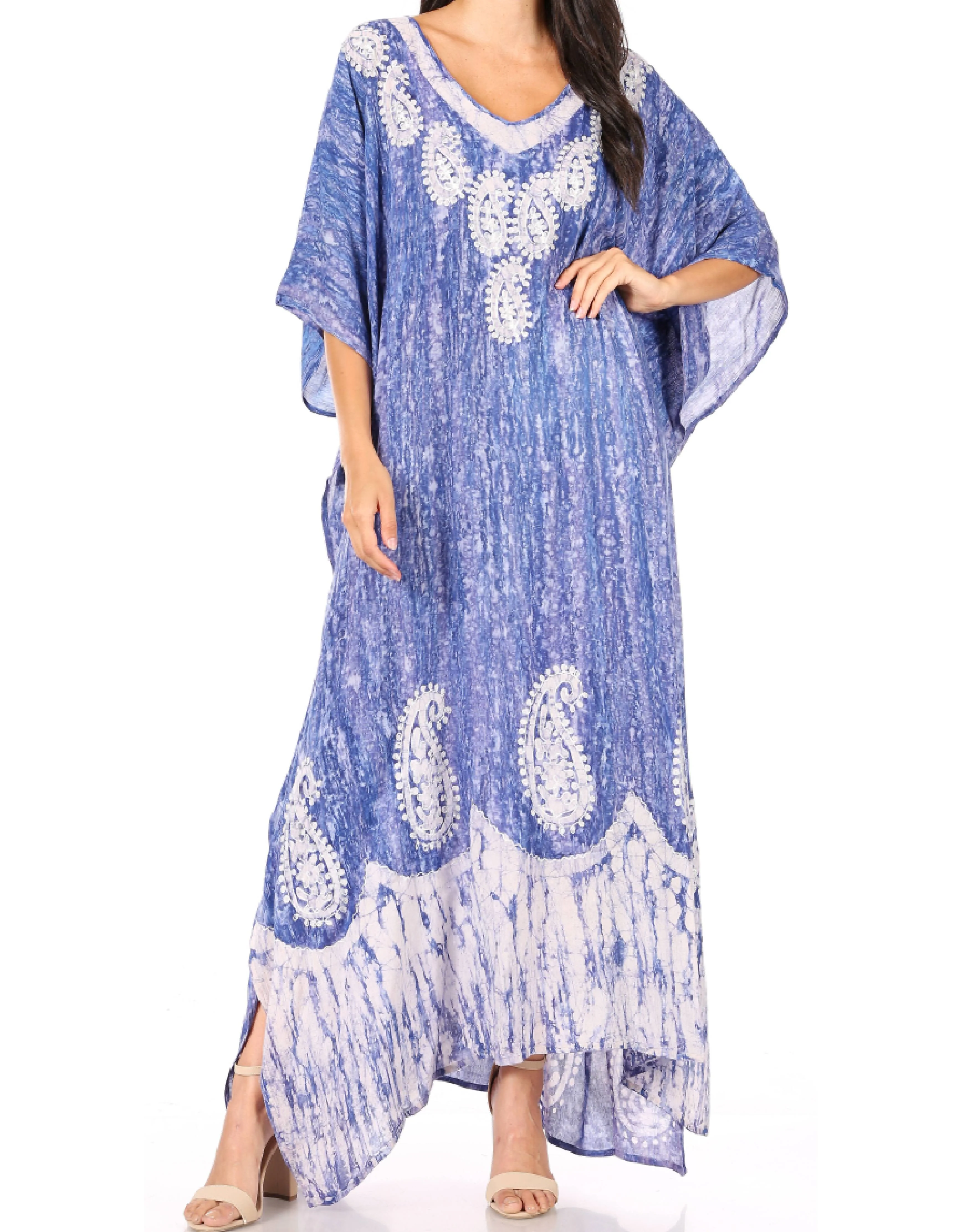 Sakkas Tacy Women's Boho Summer Maxi Dress for Casual or Lounge Wear - Image 97