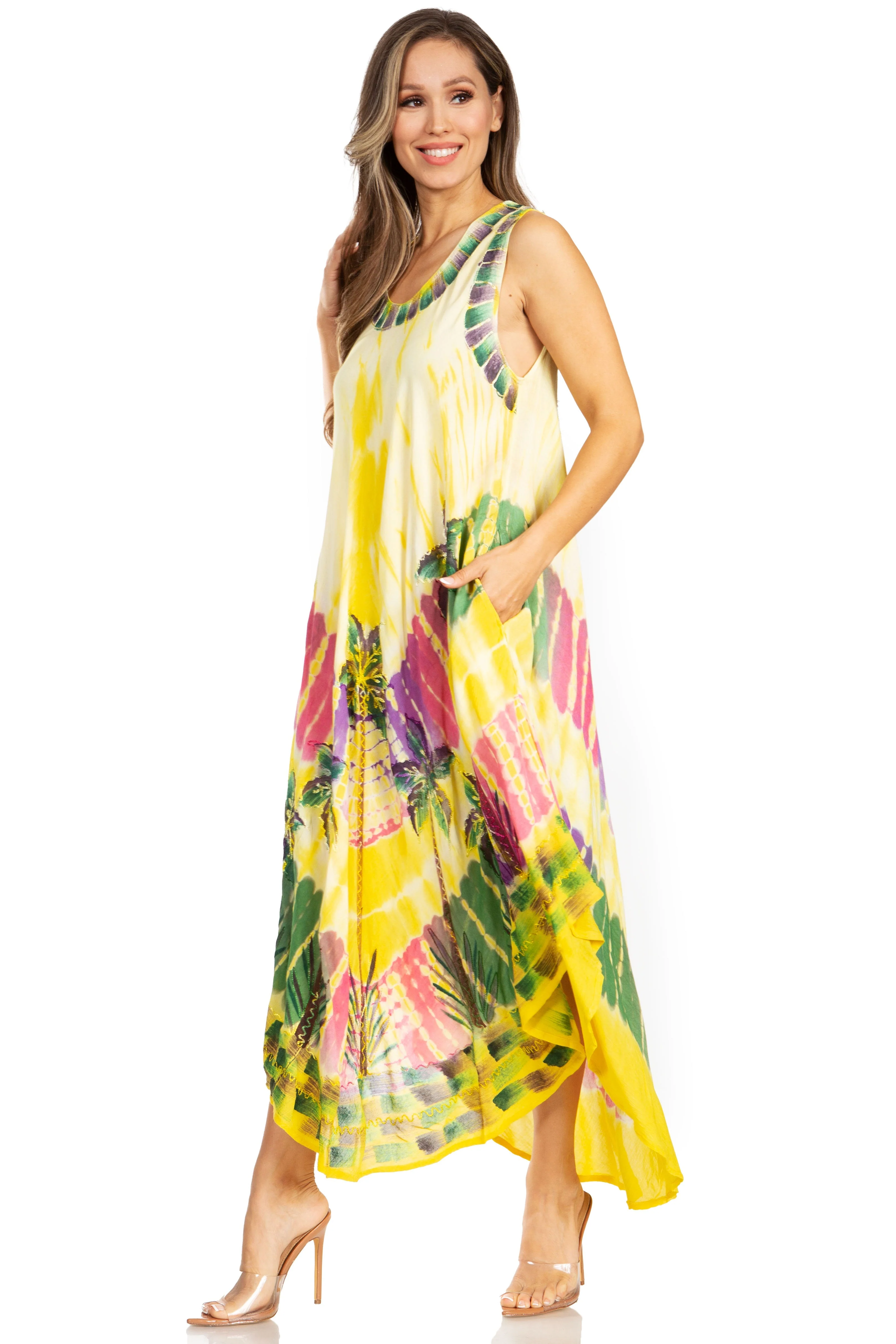 Sakkas Tasanee Caftan Tank Dress / Cover Up - Image 44