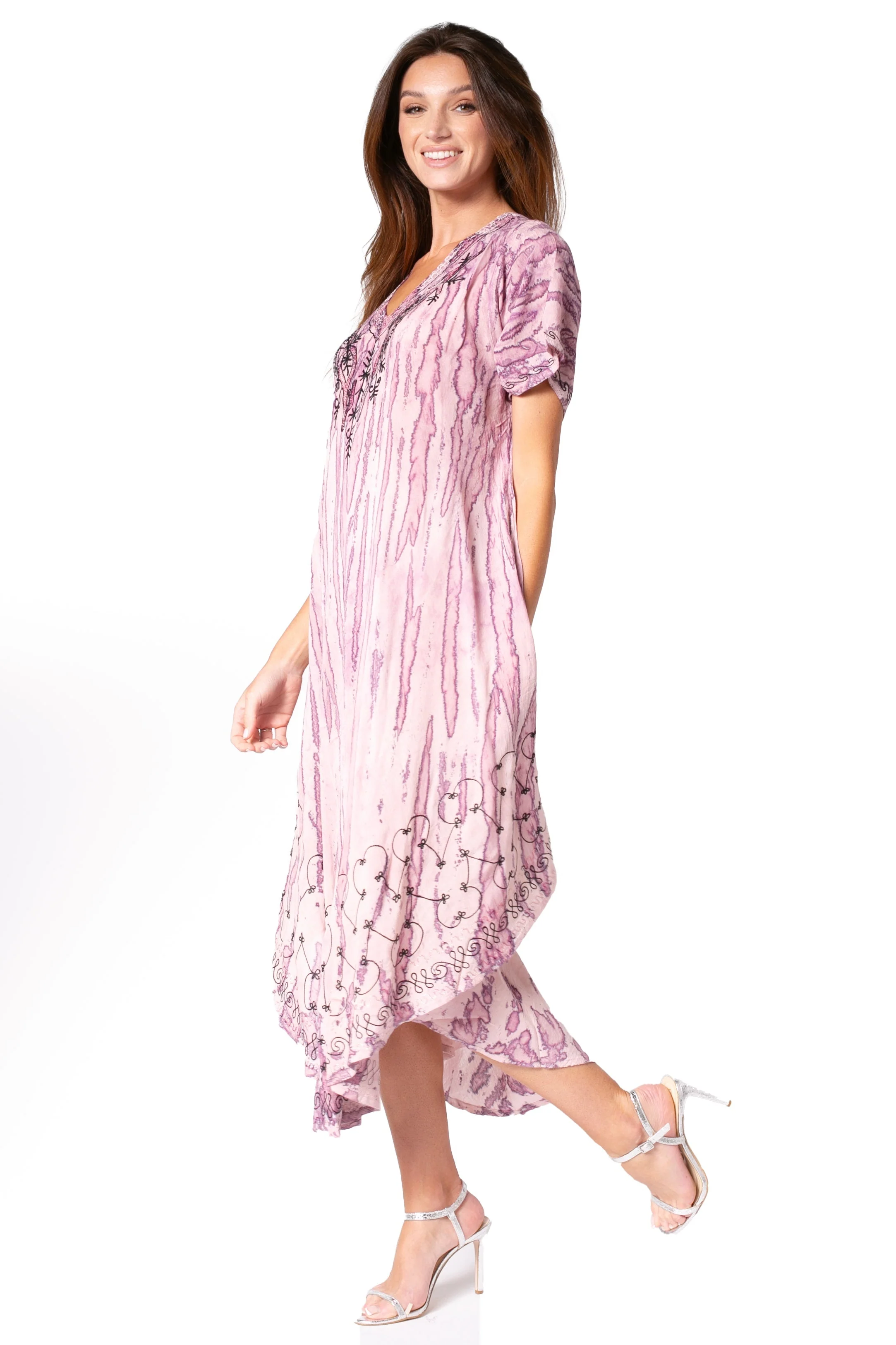 Sakkas Viveka Embroidered Caftan Dress - Image 108