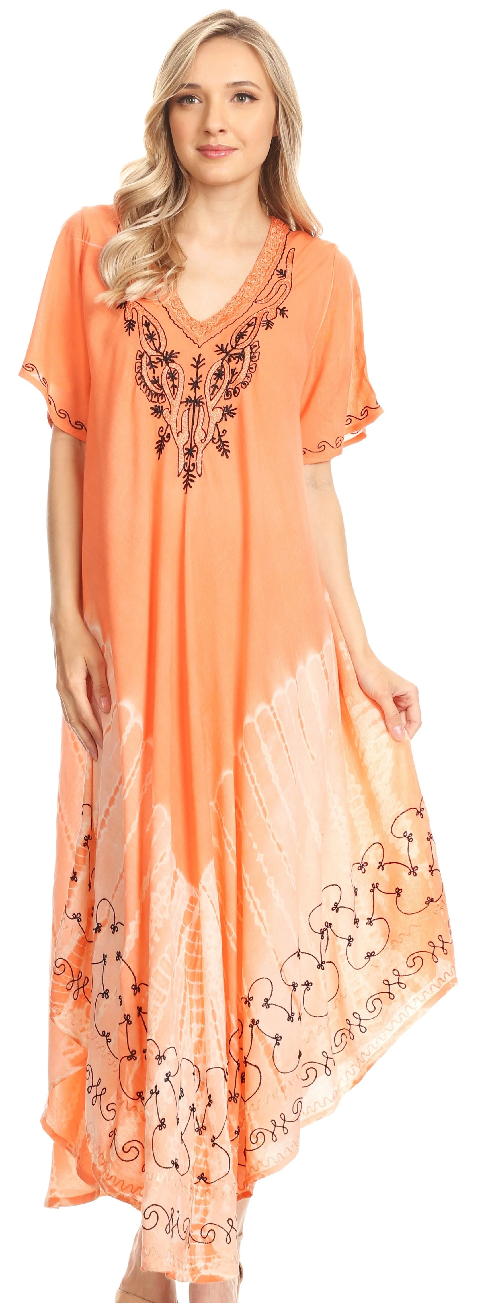 Sakkas Viveka Embroidered Caftan Dress - Image 27