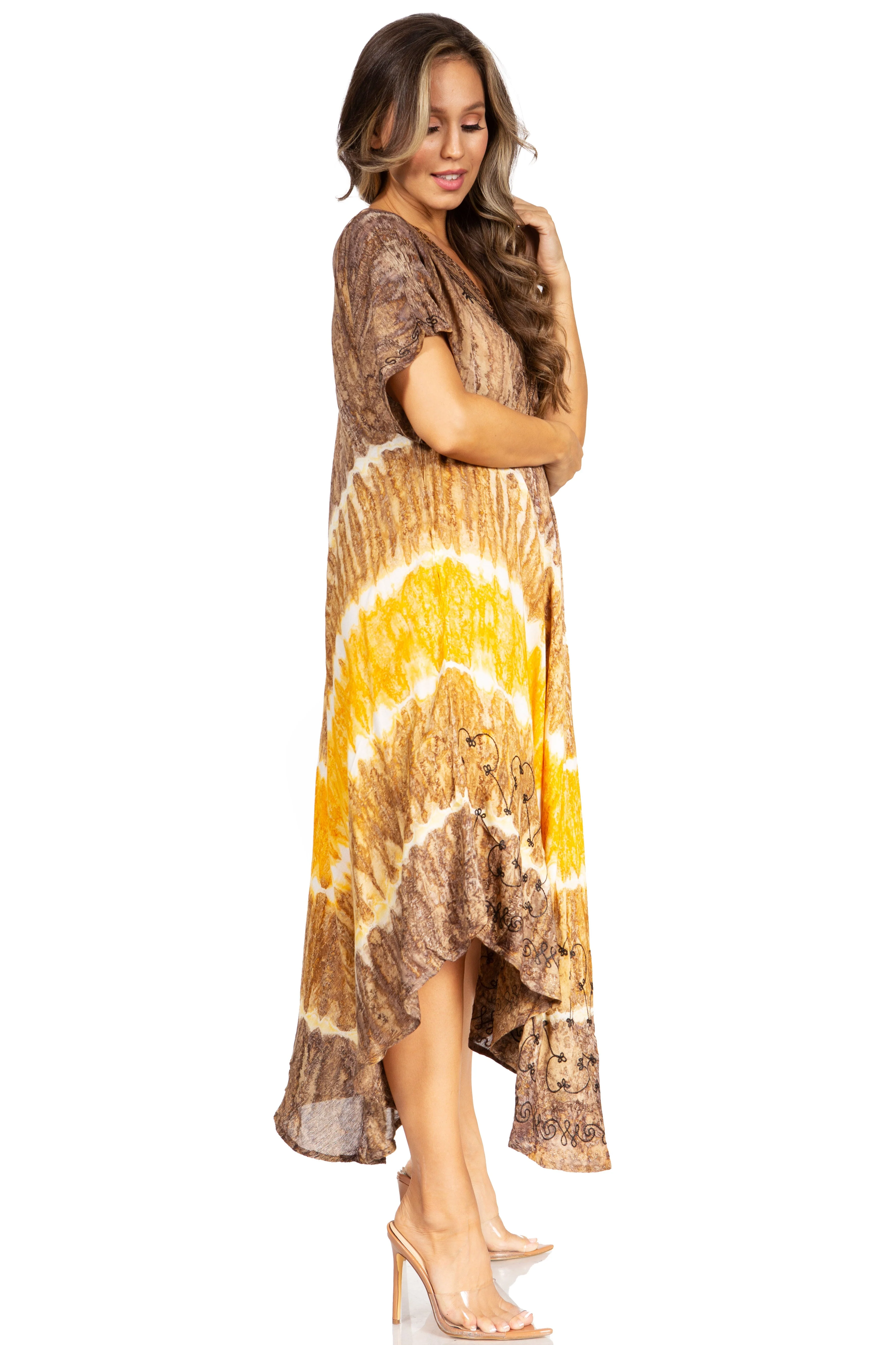 Sakkas Viveka Embroidered Caftan Dress - Image 94