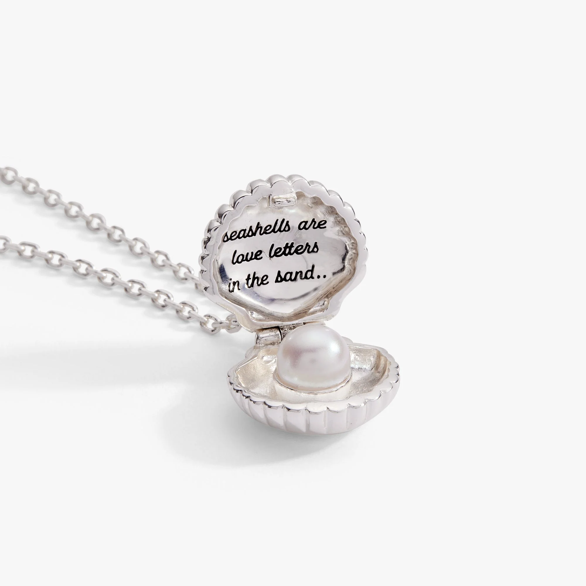 Salt + Sea 'Seashells Are Love Letters In The Sand' Seashell Locket Pendant - Image 4