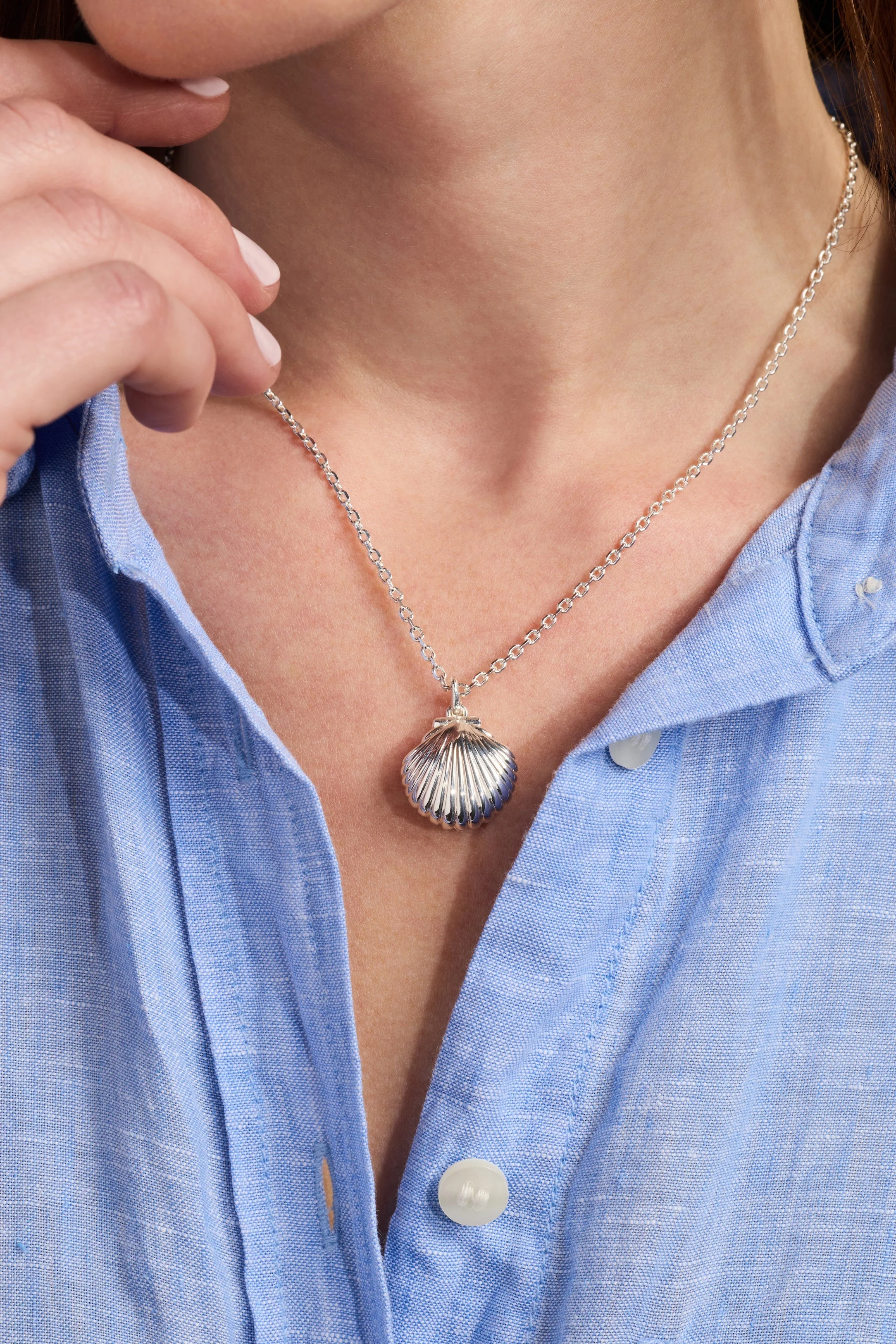 Salt + Sea 'Seashells Are Love Letters In The Sand' Seashell Locket Pendant - Image 5