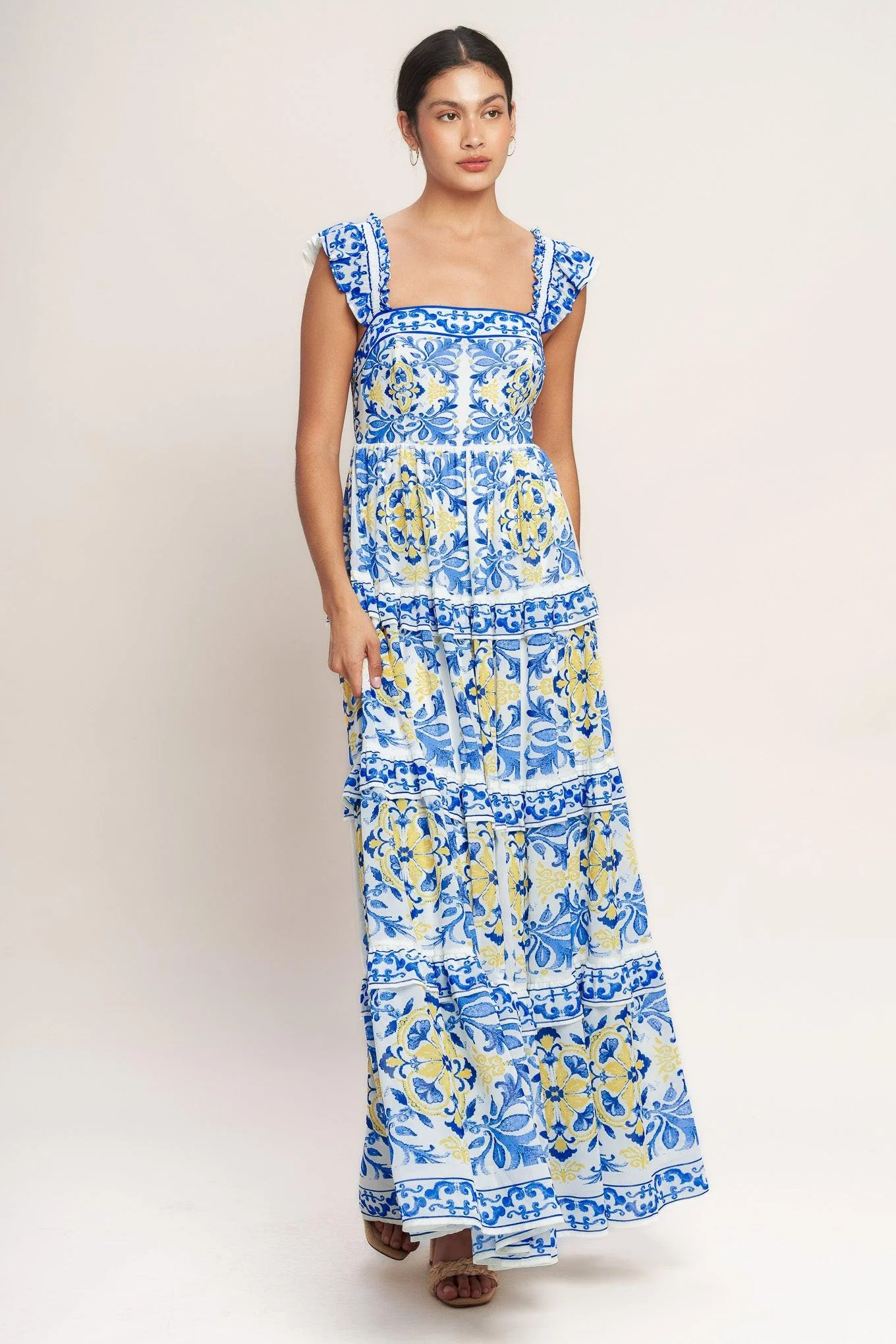 Salty Air Sweetheart Woven Maxi Dress