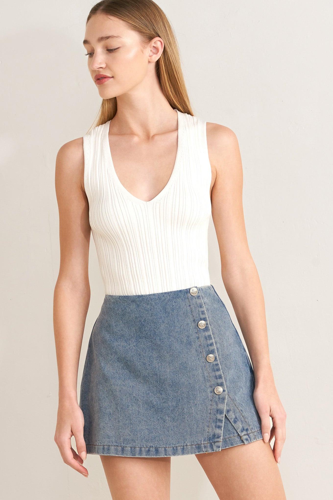 Santa Monica Denim Skort - Image 5