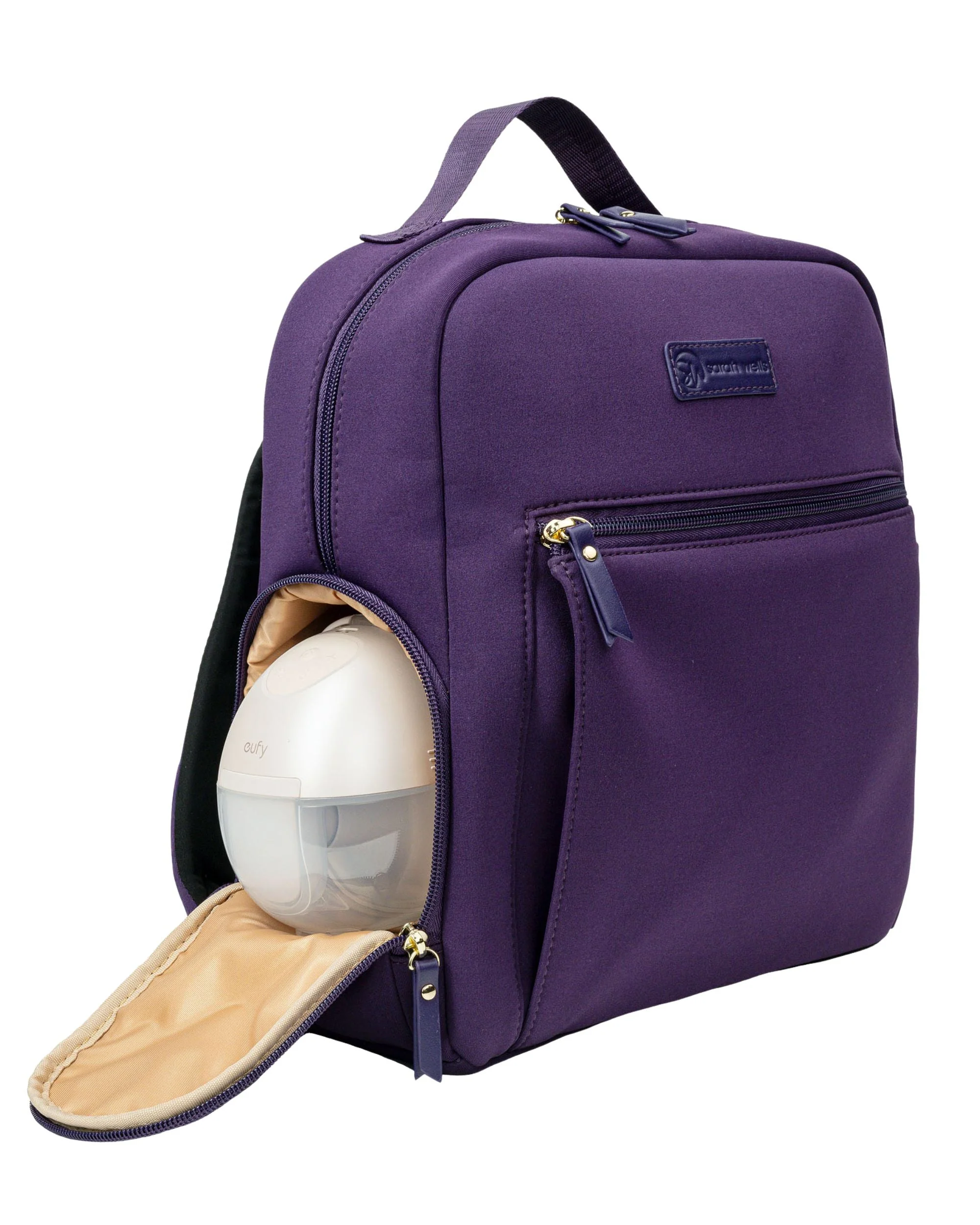 Sarah Wells Fifi Mini Breast Pump Bag – 13" Neoprene Backpack for Wearable Pumps – Insulated, Lightweight, Washable - Image 14
