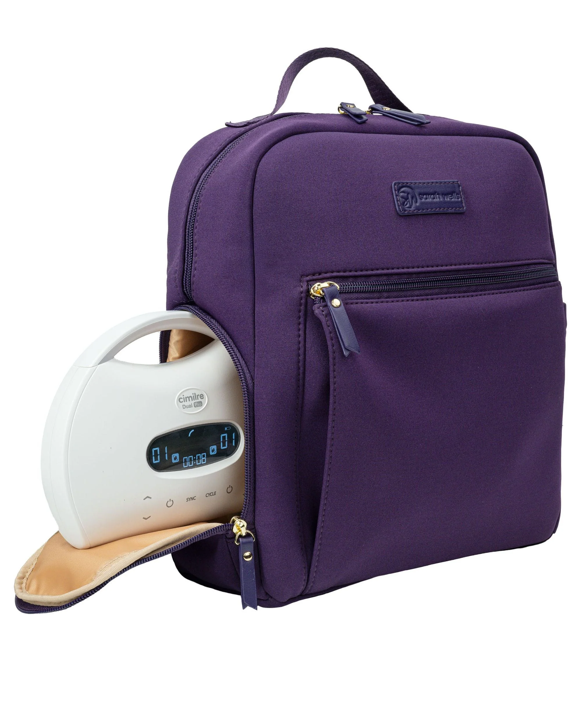Sarah Wells Fifi Mini Breast Pump Bag – 13" Neoprene Backpack for Wearable Pumps – Insulated, Lightweight, Washable - Image 2