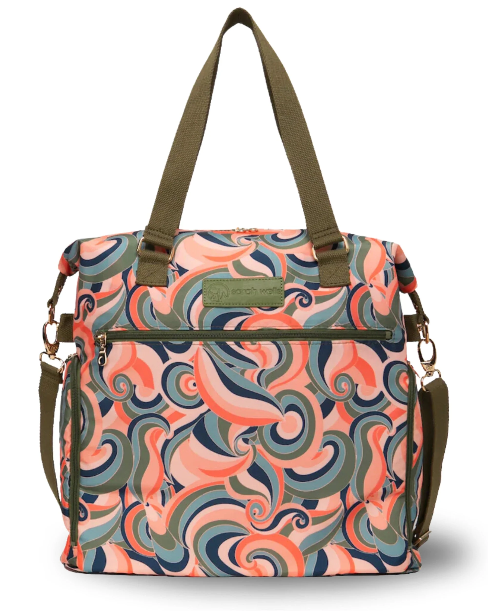 Sarah Wells Lizzy Breast Pump Tote – Lightweight, Easy-Clean Bag with Insulated Pocket, Laptop Sleeve & Side Storage – Fits Pumps & More - Image 5