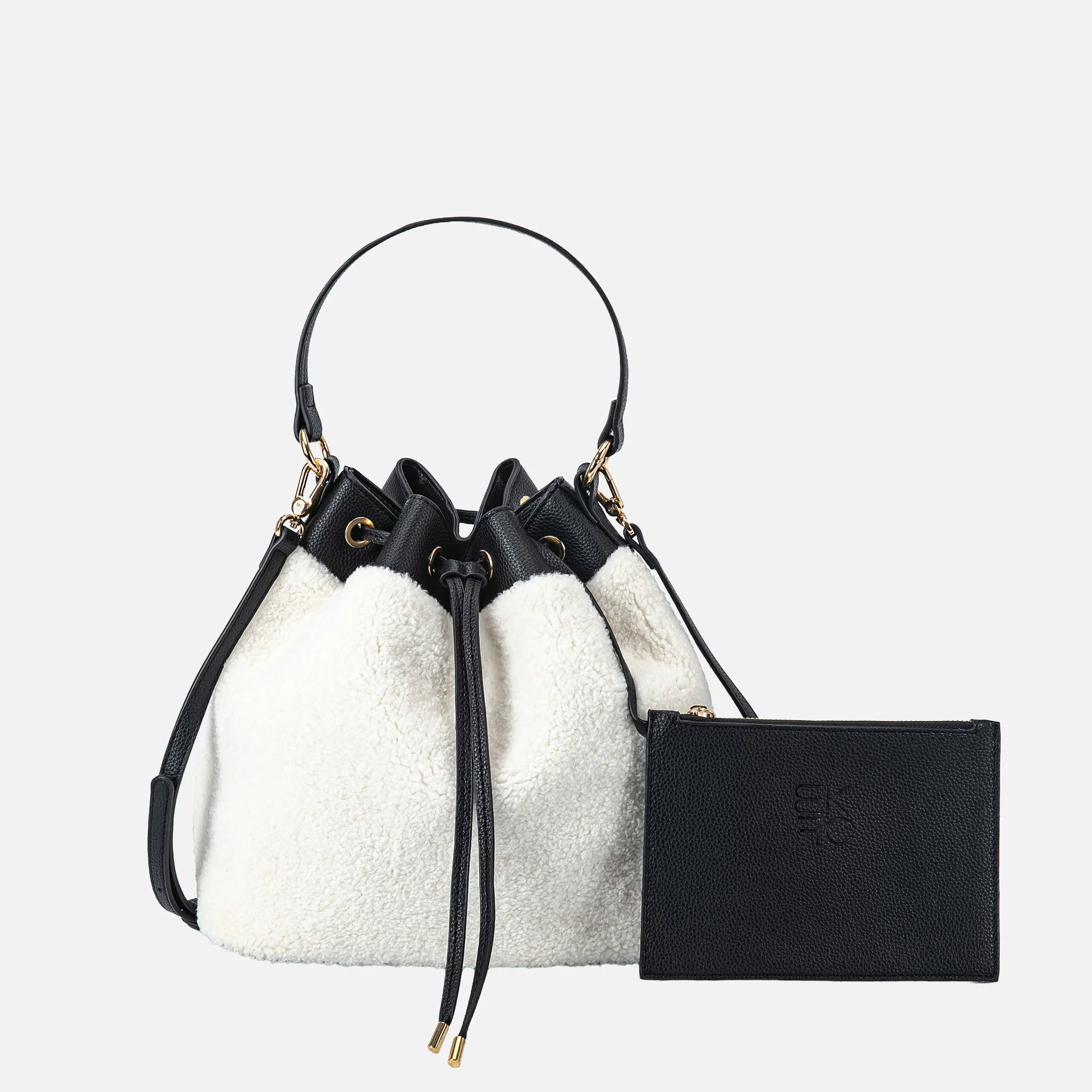 Saryn Faux Fur Bucket Bag and Set - Image 8
