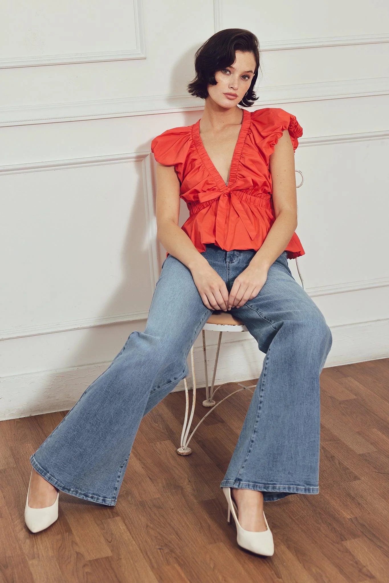 Scarlet Country Girl Woven Top - Image 3