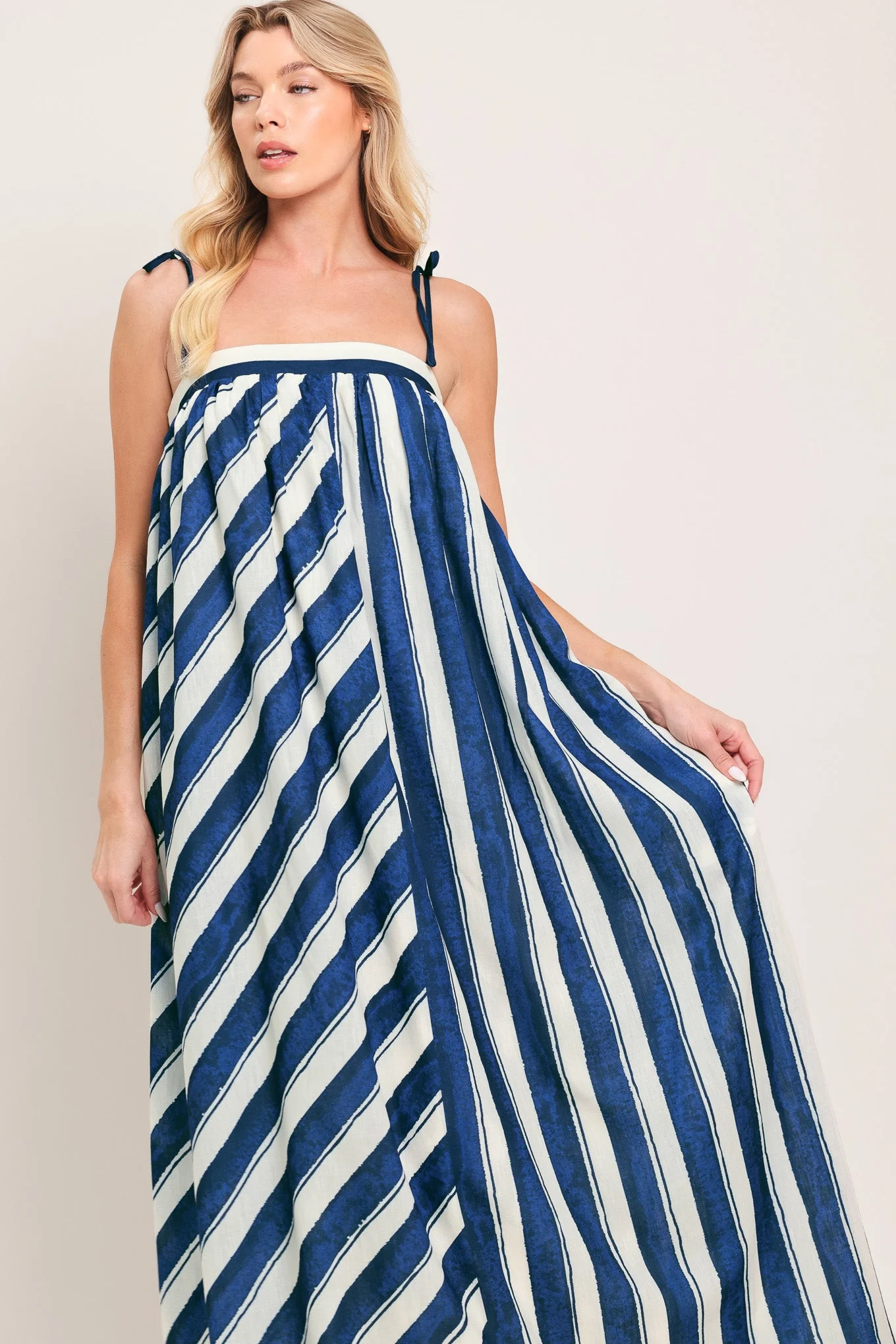 Sea Rhythm Woven Maxi Dress - Image 4