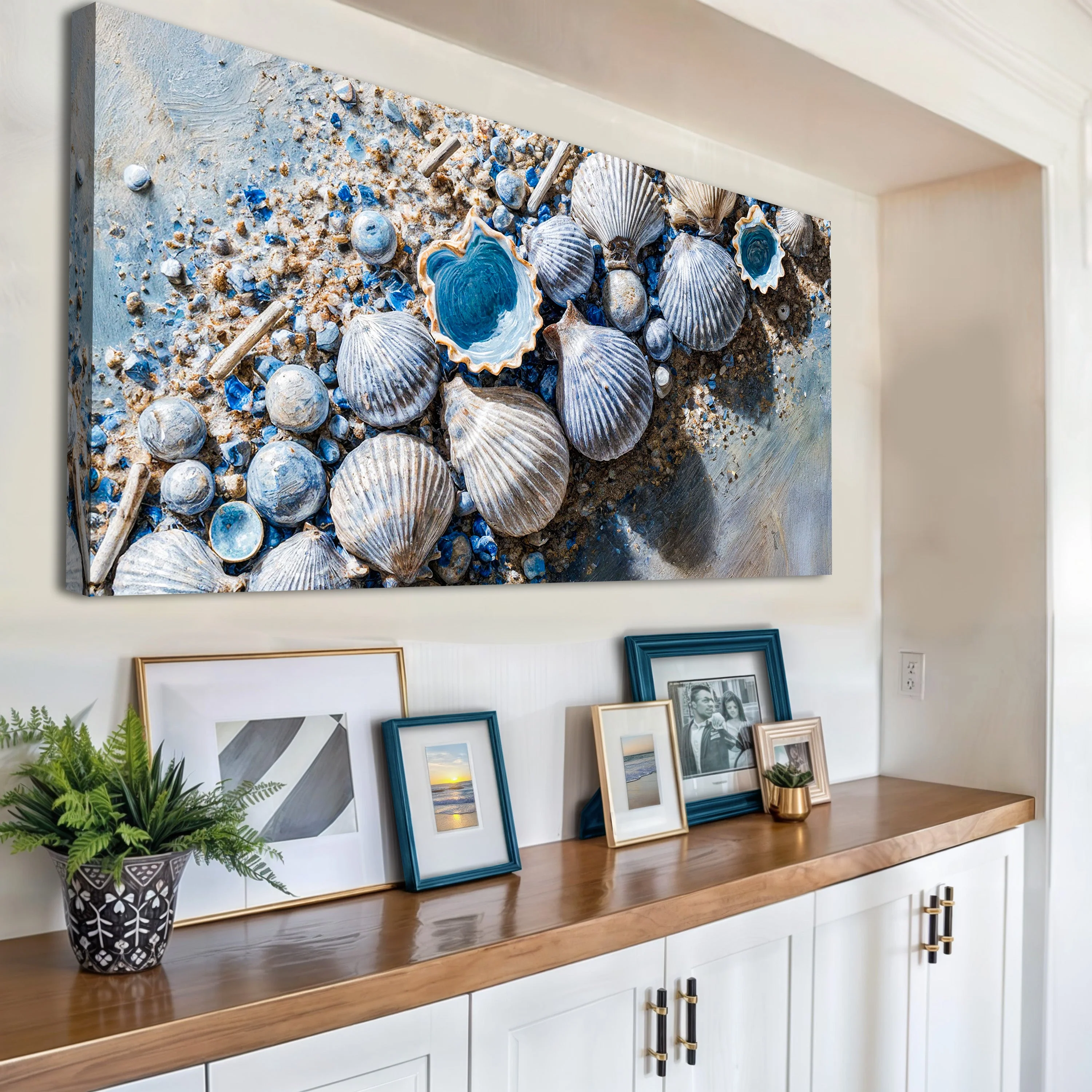 Sea Shells Modern Coastal Wall Art II - Image 2