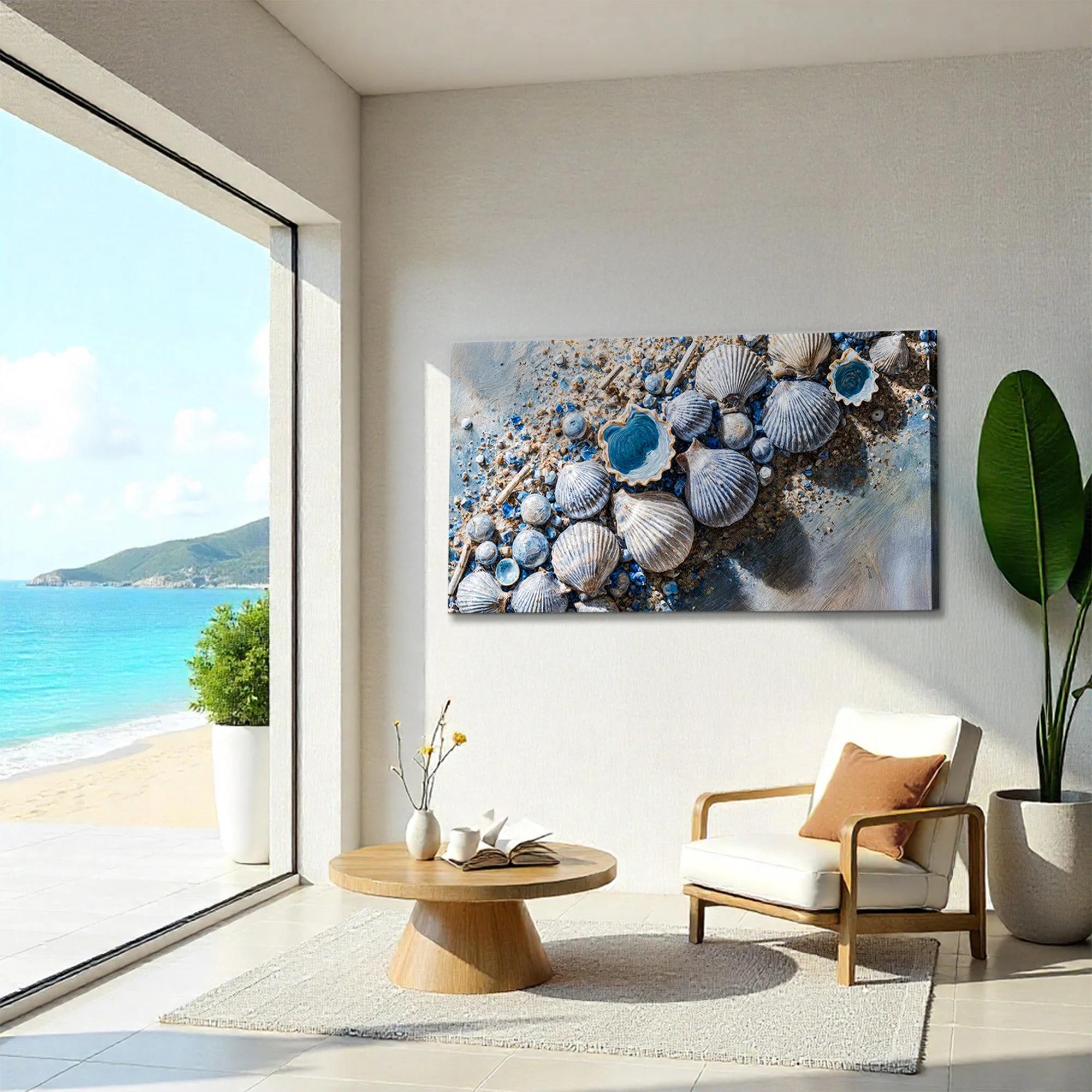 Sea Shells Modern Coastal Wall Art II - Image 4