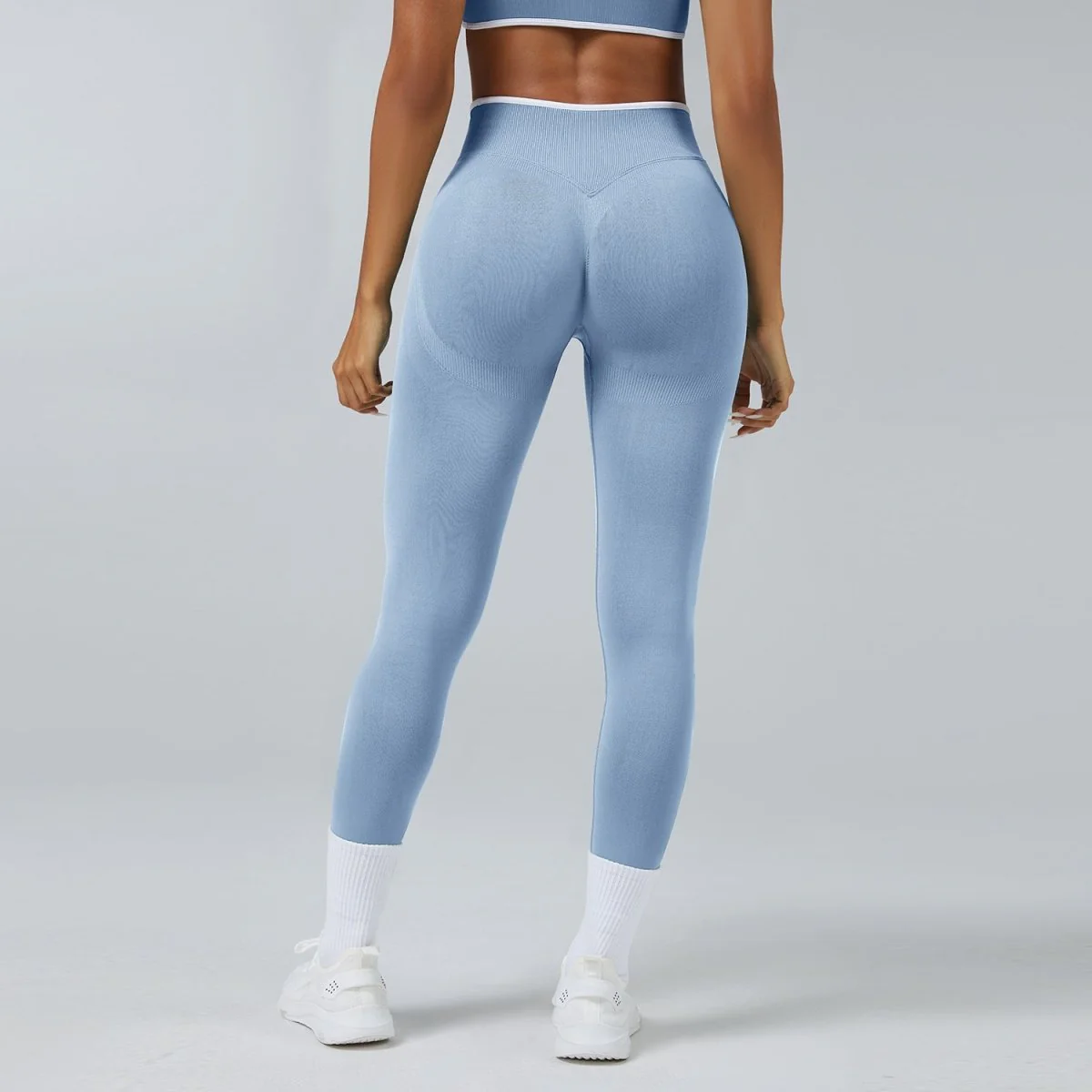 Seamless Knitted Tight High Waist Quick-drying Sports Yoga Pants - Image 2