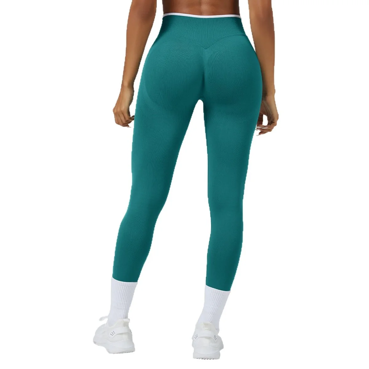 Seamless Knitted Tight High Waist Quick-drying Sports Yoga Pants - Image 8
