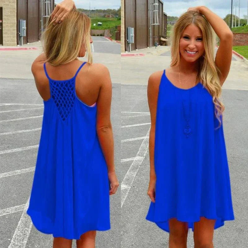Seaside Dream Chiffon Sundress - Effortless Elegance for Sunny Days - Image 23