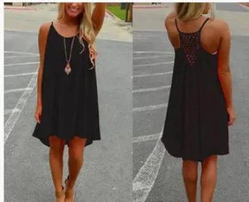 Seaside Dream Chiffon Sundress - Effortless Elegance for Sunny Days - Image 27