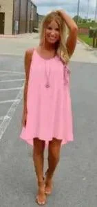 Seaside Dream Chiffon Sundress - Effortless Elegance for Sunny Days - Image 3