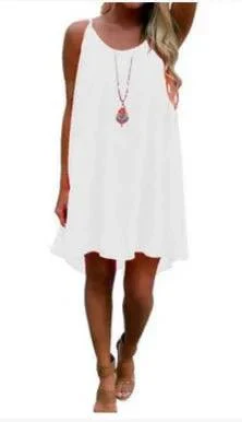 Seaside Dream Chiffon Sundress - Effortless Elegance for Sunny Days - Image 35