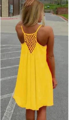 Seaside Dream Chiffon Sundress - Effortless Elegance for Sunny Days - Image 43