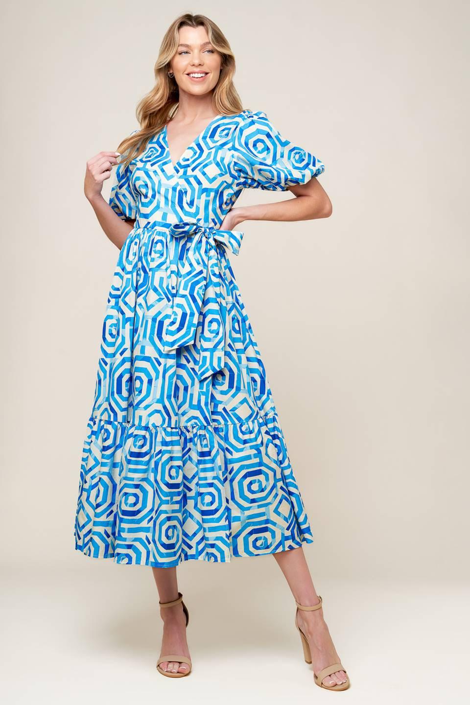 Seasonally Lovely Woven Midi Dress - Image 3