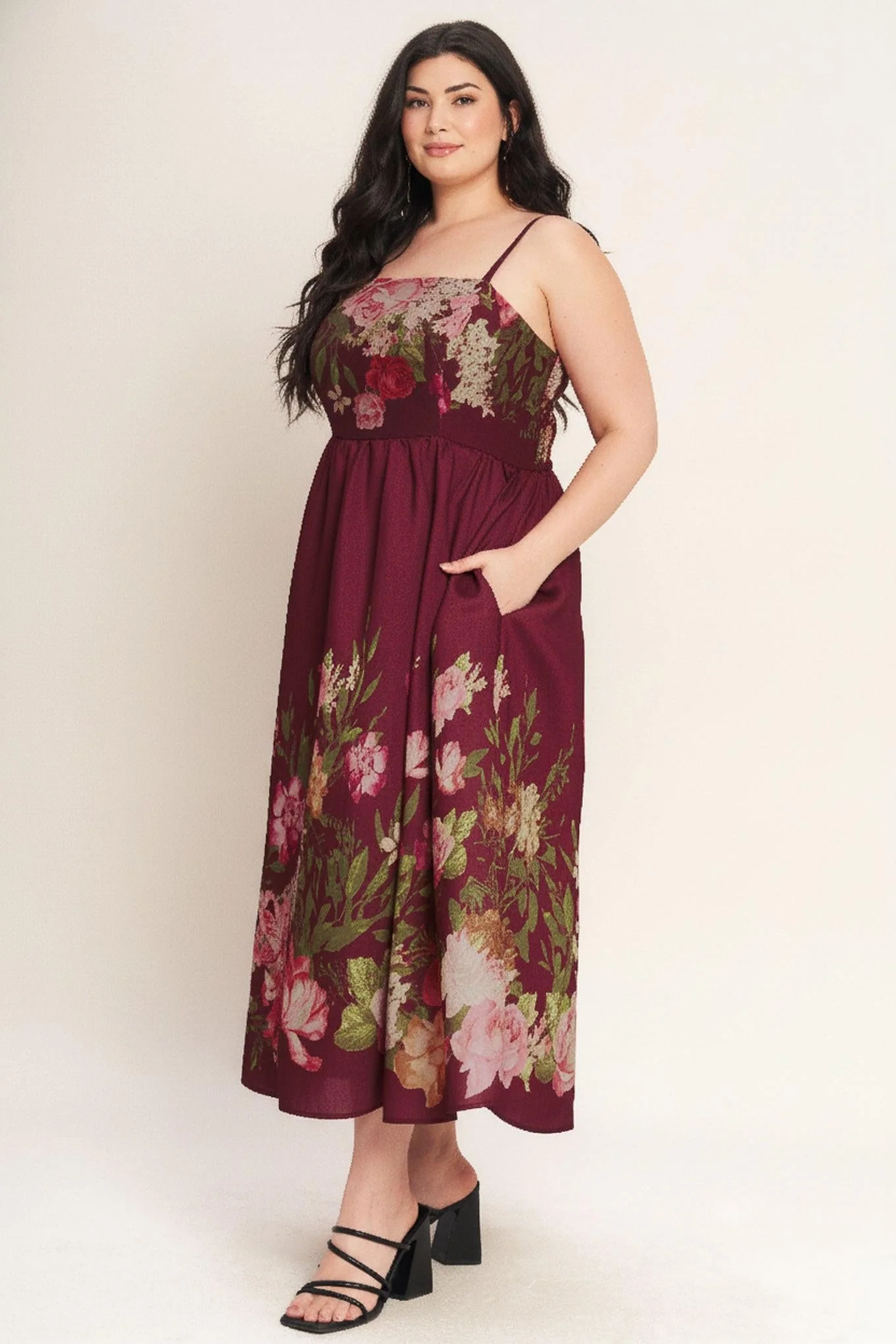 Secret Garden Romance Woven Ankle Dress - Image 9