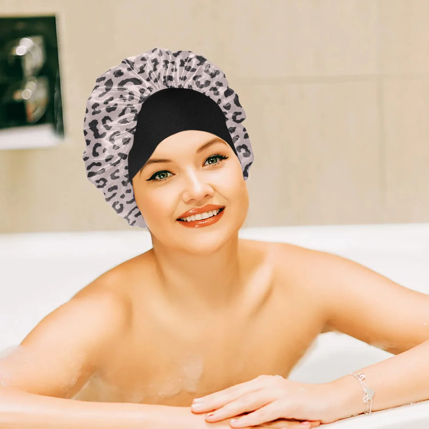 Seeboo 3-Pack: Women's Silky Satin Head Scarf Hair Wrap Cap Hat Headband Sleeping Bonnet - Image 2