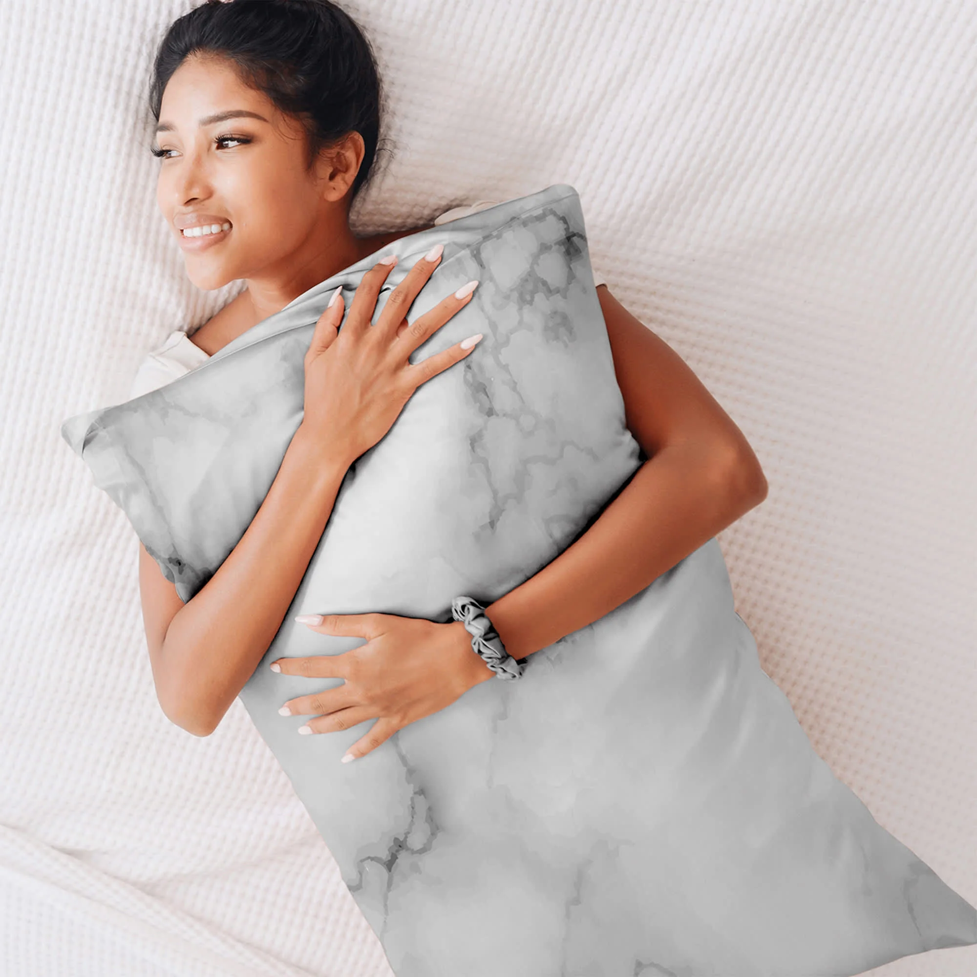 Seeboo 5-Piece: Silky Satin Cozy Comfortable Blush Sleep Set for Peaceful Sleep and Healthy Skin - Image 17