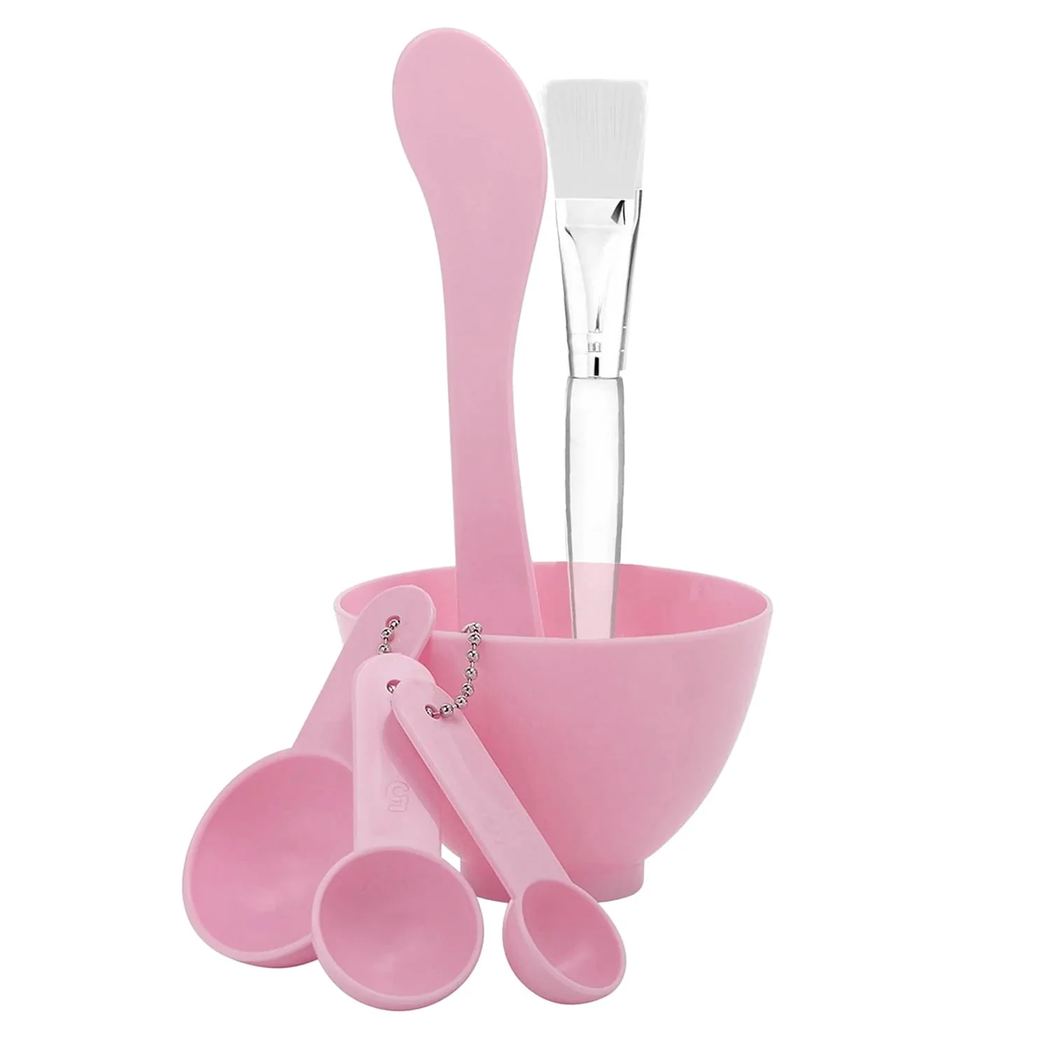Seeboo 6-Piece Spa Bowl Set with Measuring Spoons, Mask Stick and Mask Brush