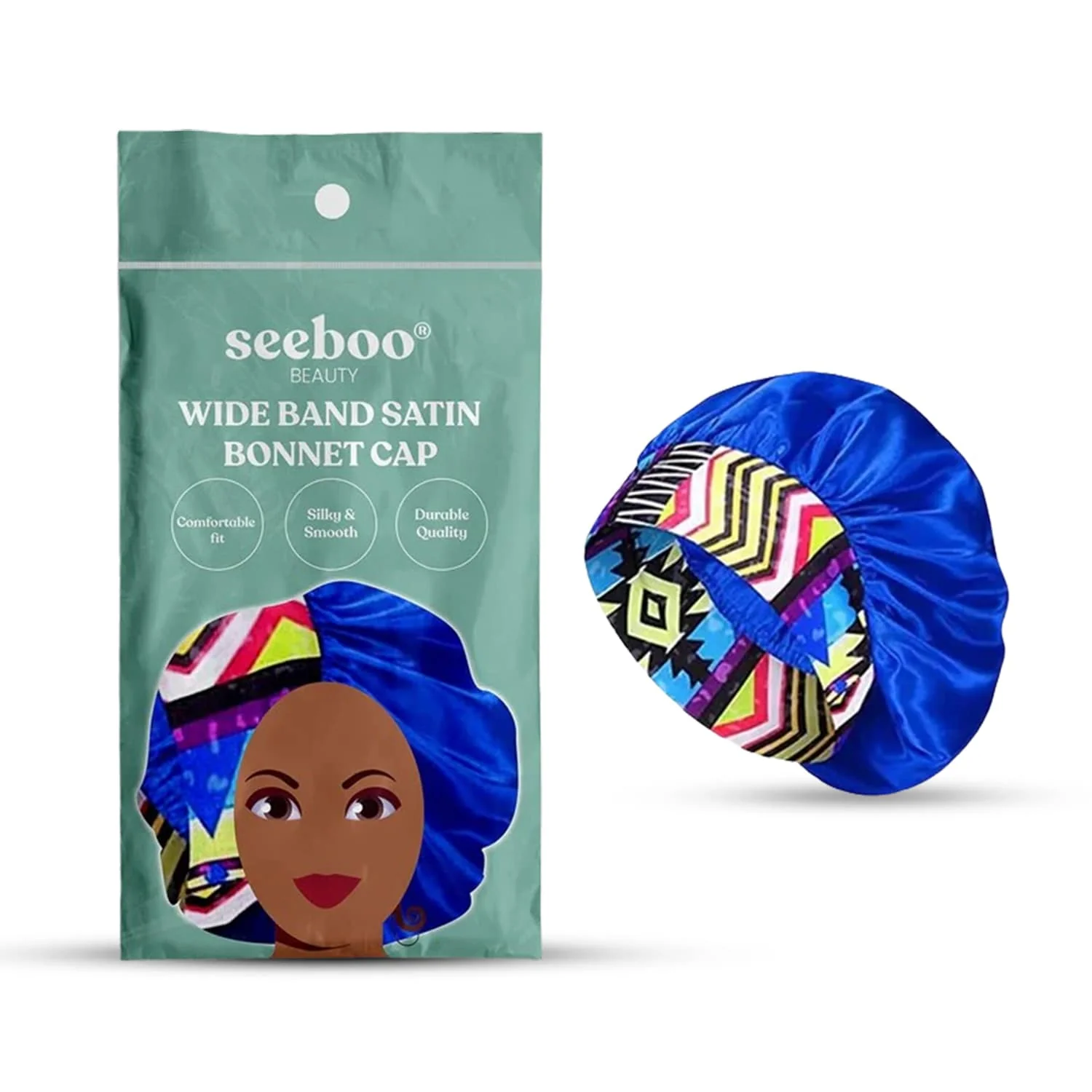 Seeboo Women's Silky Satin Head Scarf Hair Wrap Cap Hat Headband Sleeping Bonnet - Image 16