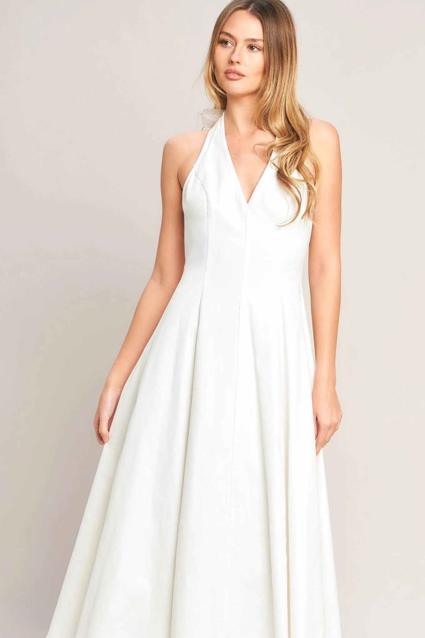 Serene Moment Woven Midi Dress - Image 3
