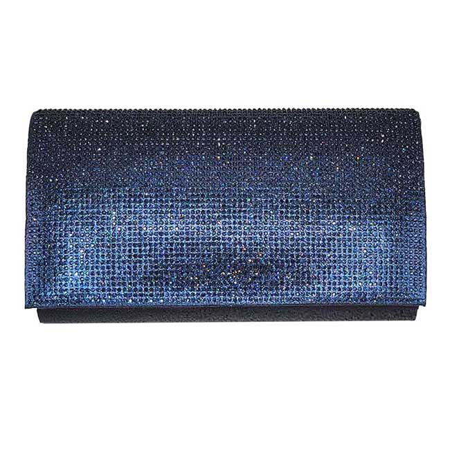 Shimmery Evening Clutch Bag One Inside Slip Pocket - Image 12