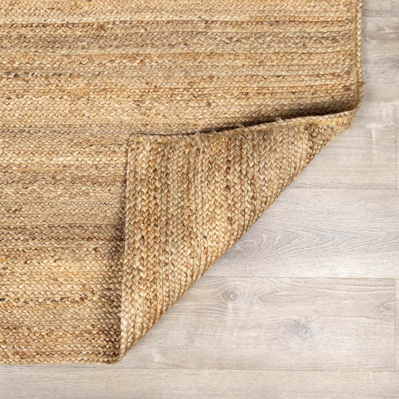 Shippagan Tan Jute Braided Rug - Image 6