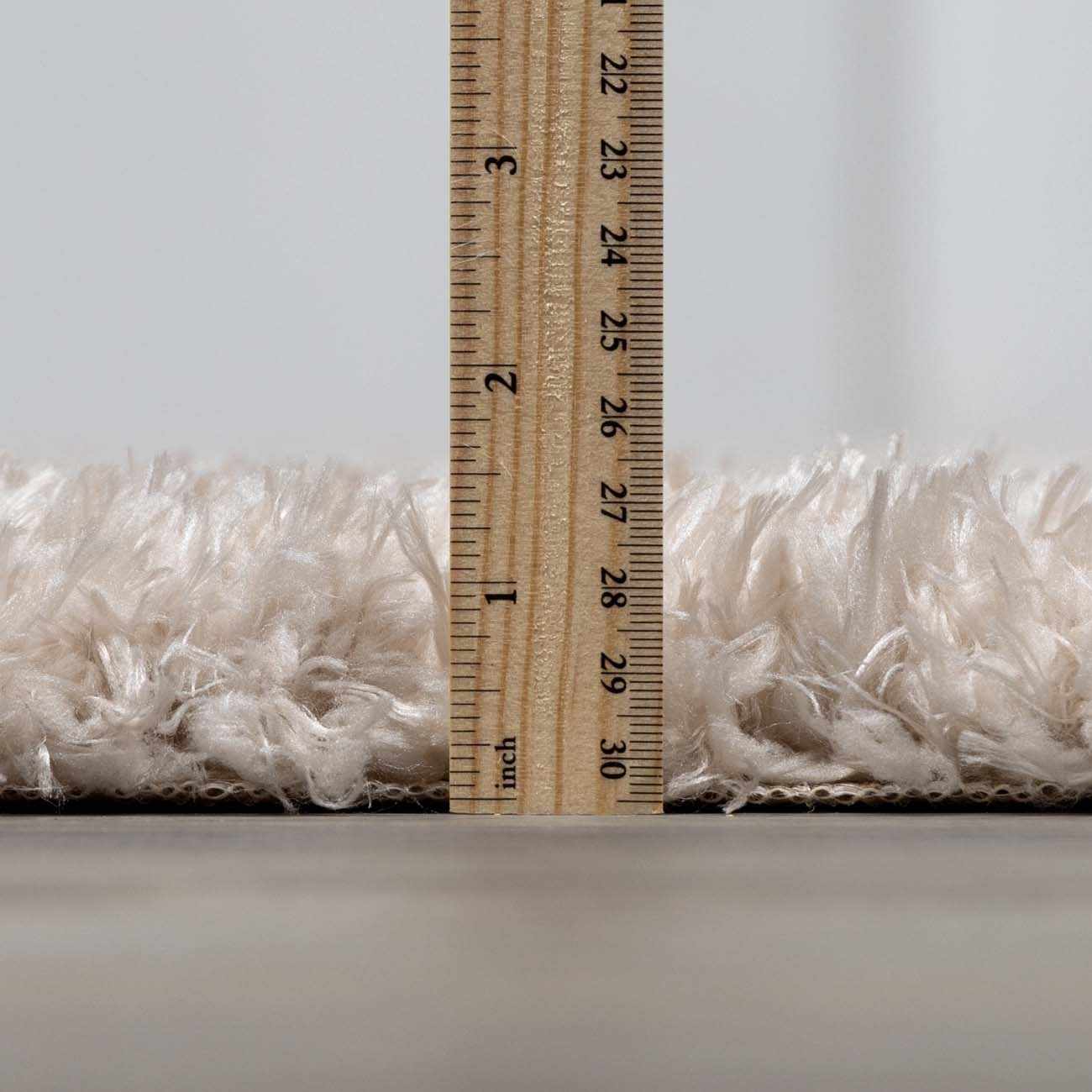 Siari Solid Oatmeal Shag Rug - Image 12