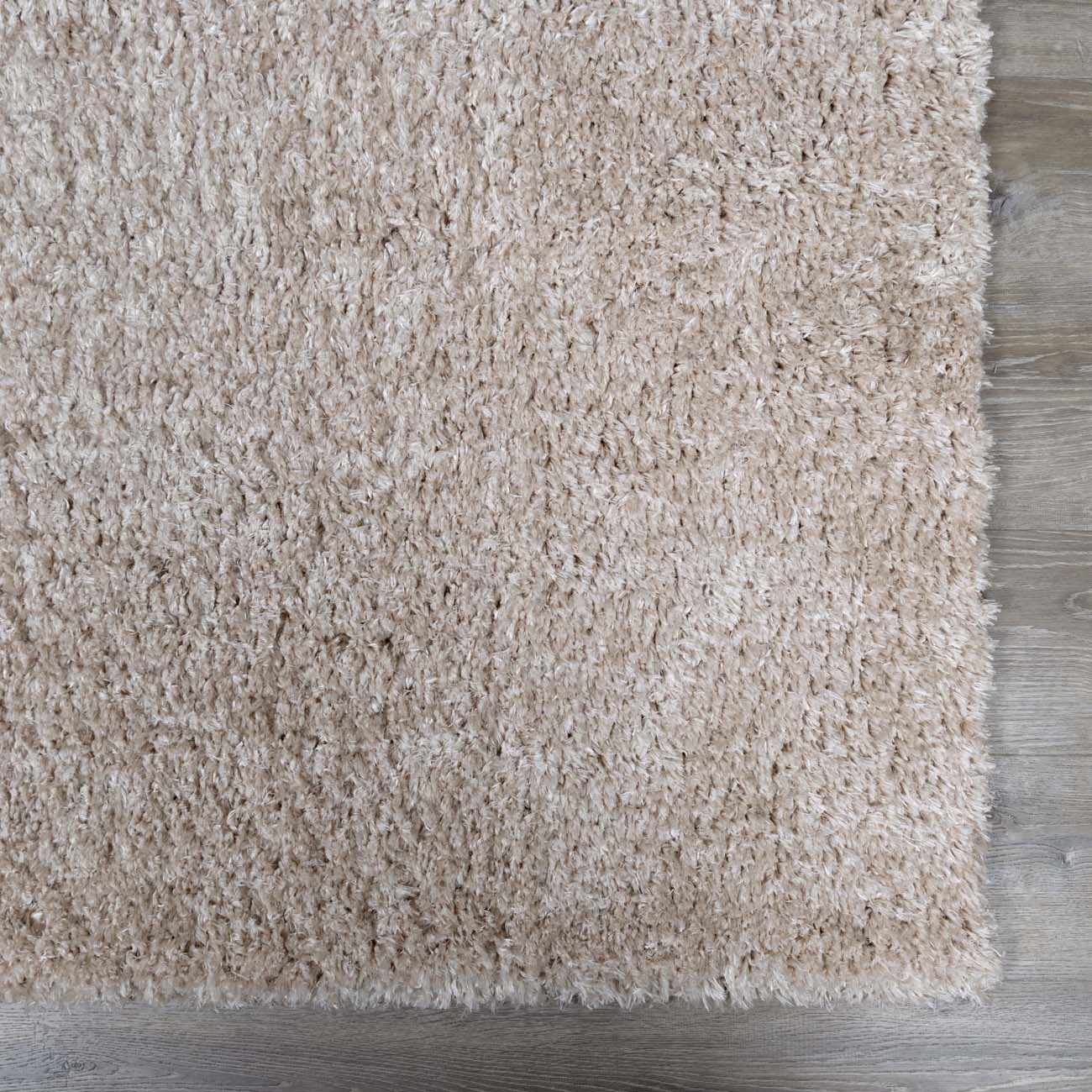 Siari Solid Oatmeal Shag Rug - Image 7