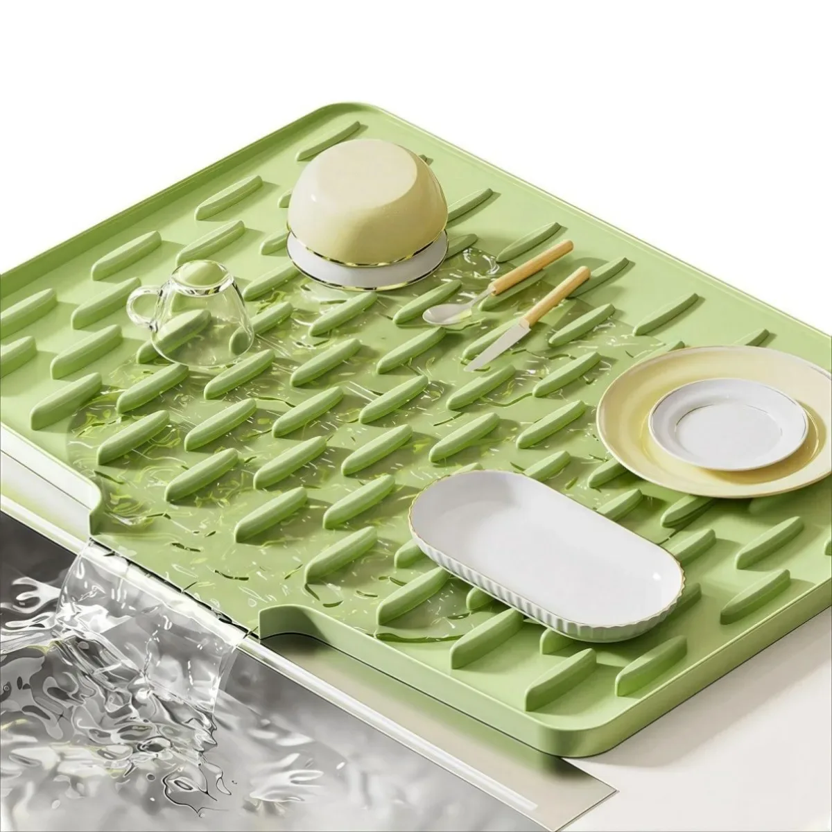 Silicone Sink Dish Drying Mat - Image 3