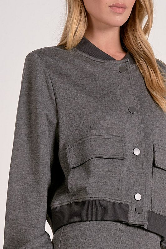 Simone Bomber Heather Grey - Image 2