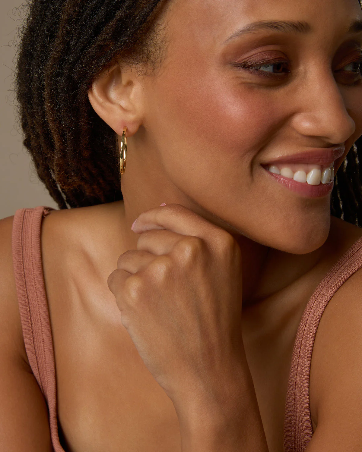 Simplicity Dainty Hoop Earrings - Image 5
