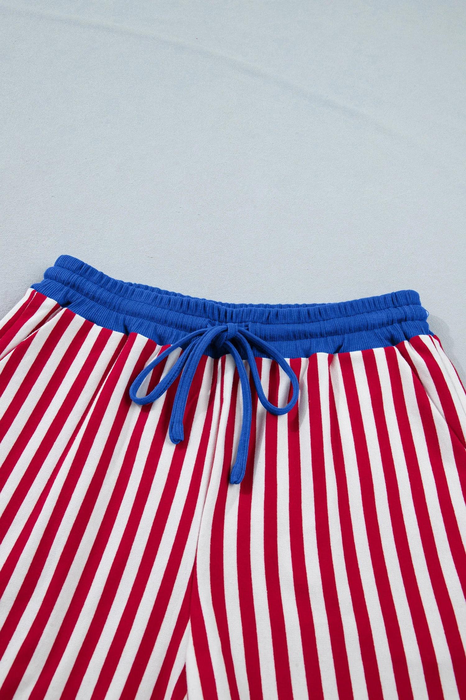 Threaded Pear Skye Stripe Trim Tee Set - Image 11