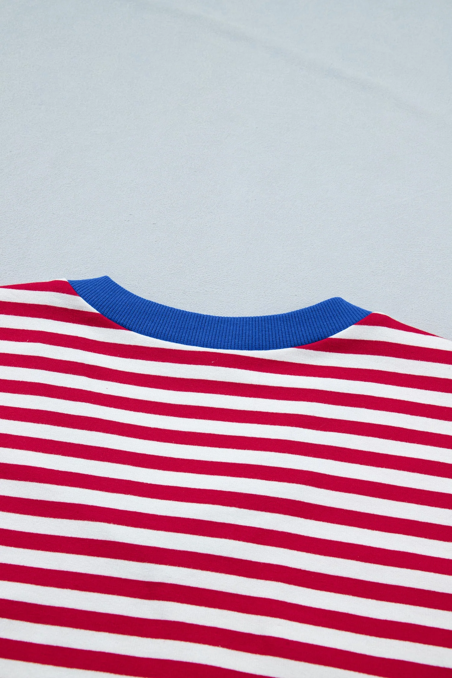 Threaded Pear Skye Stripe Trim Tee Set - Image 12