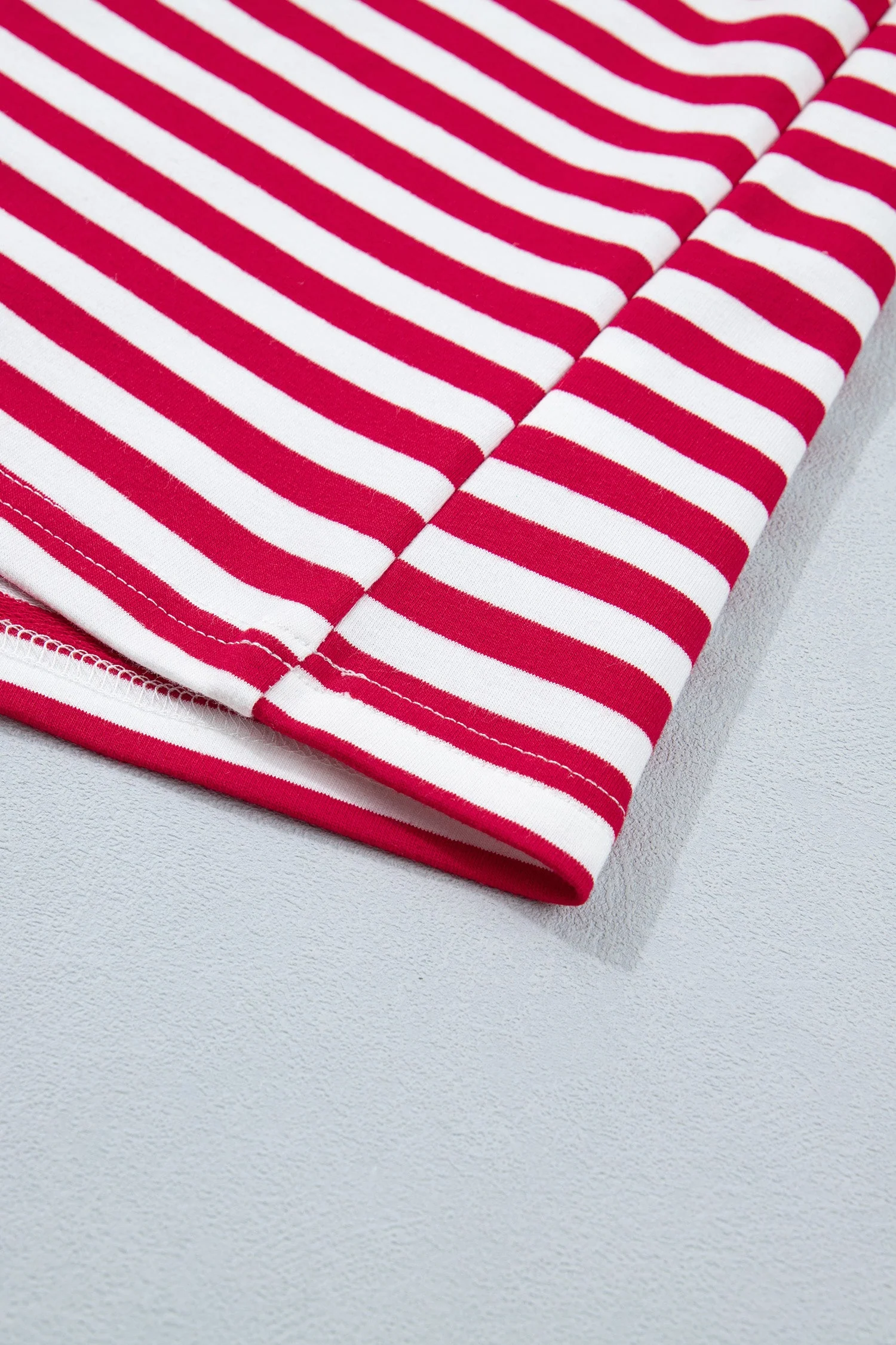 Threaded Pear Skye Stripe Trim Tee Set - Image 14