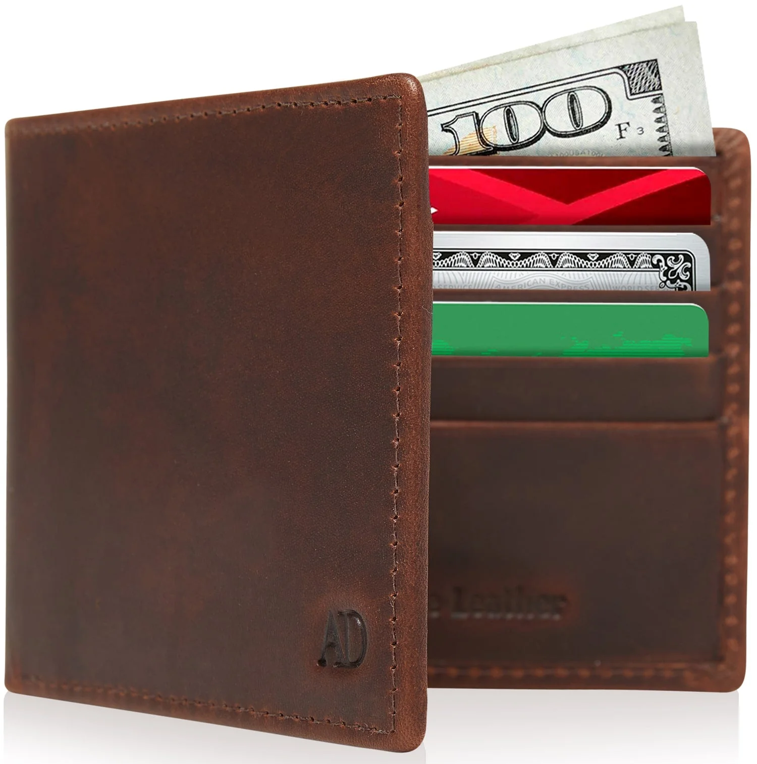 Slim Bifold Wallet With ID Window - Image 15
