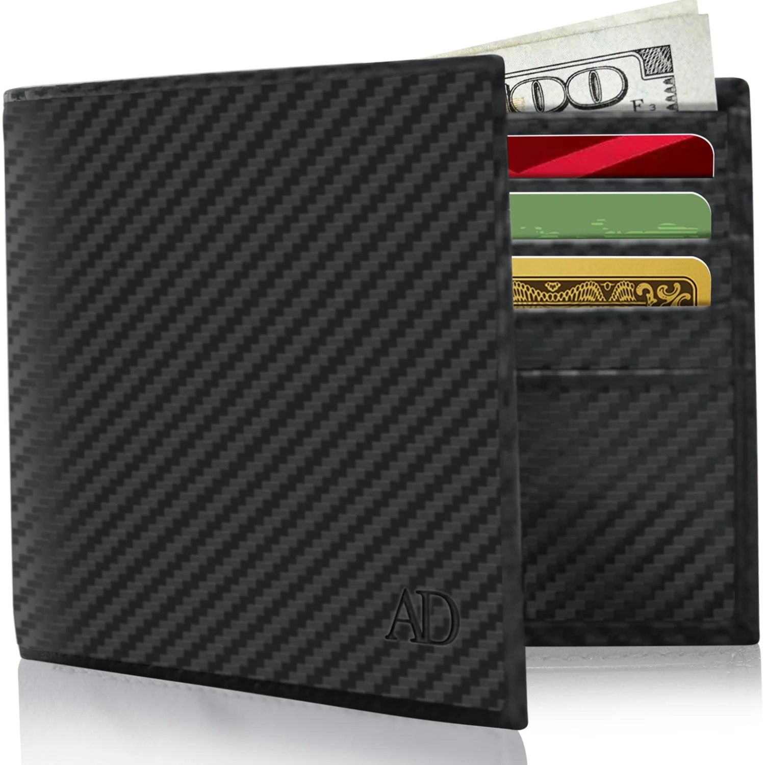 Slim Bifold Wallet With ID Window - Image 2