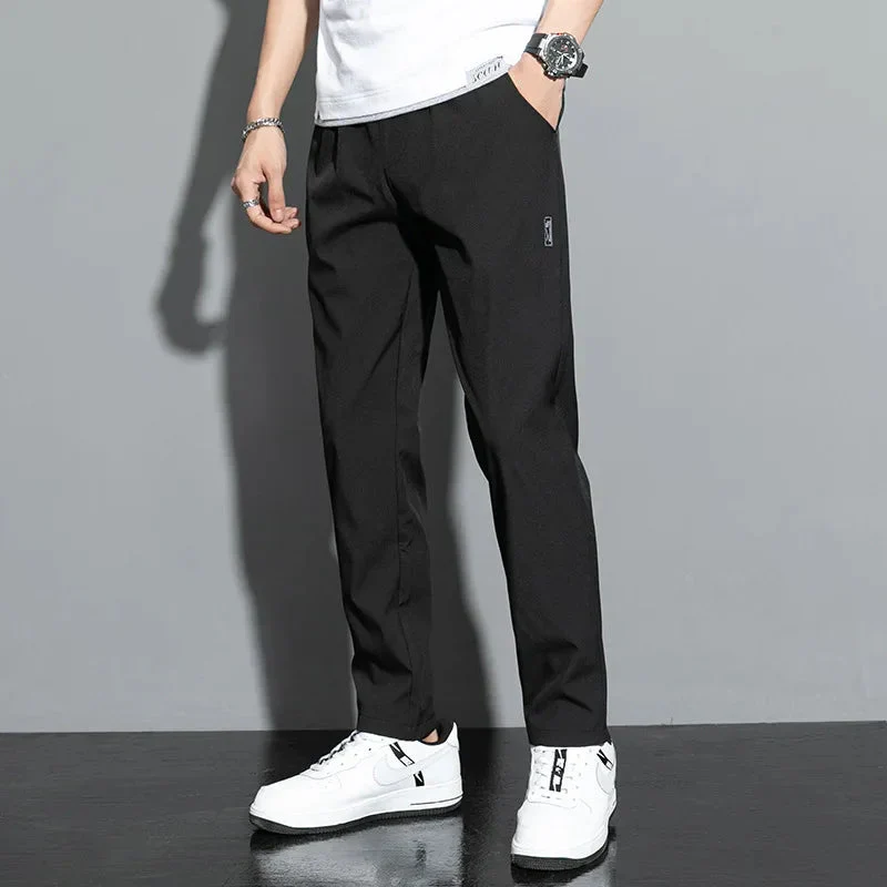 Slim Fit Stretch Jogger Pants with Elastic Waist - Image 5