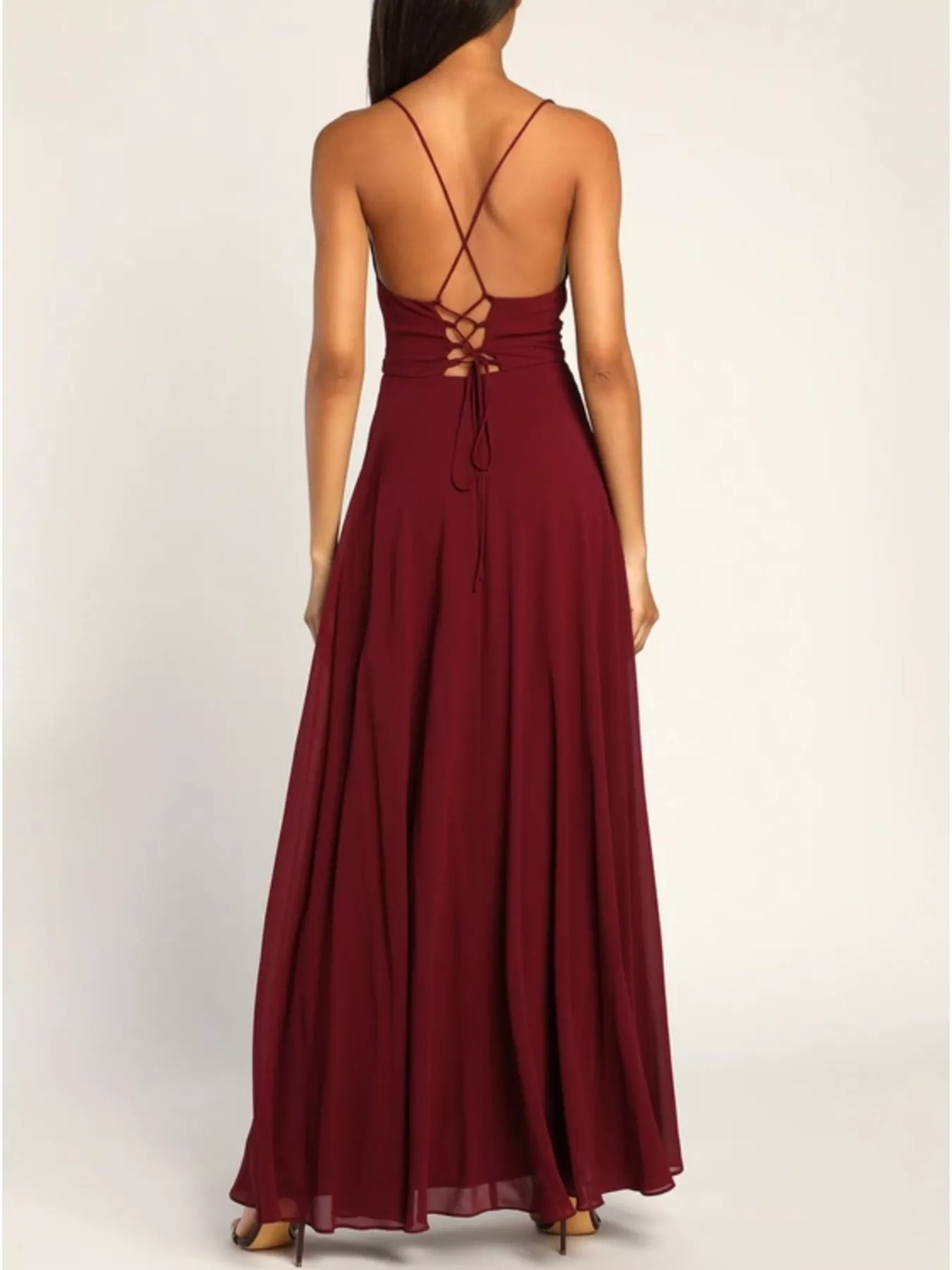 Slit Cowl Neck Maxi Dress - Image 8