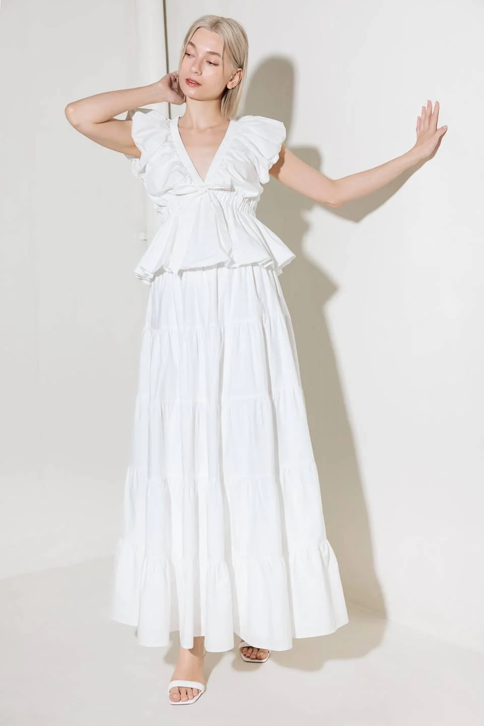 Slow Down in White Woven Top - Image 5