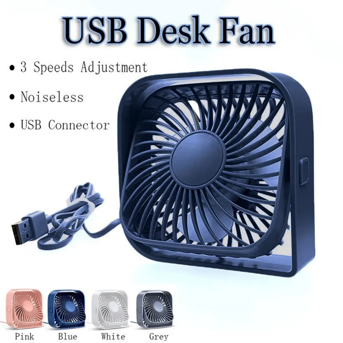 Small USB Desk Fan - Image 2