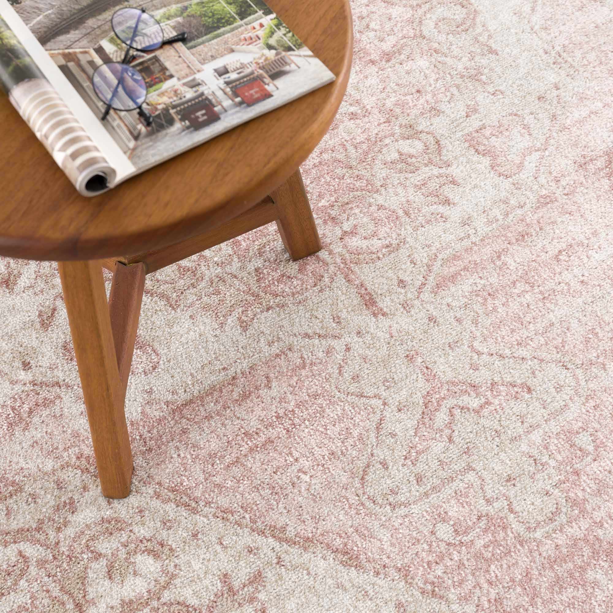 Snead Pink Floral Rug - Image 5