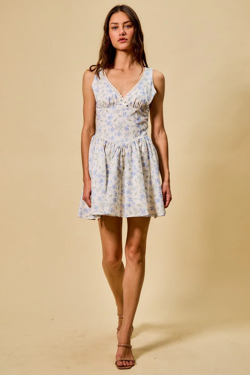SO ME Floral Print Fit and Flare Dress - Image 16
